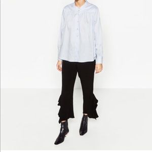 Ruffle leg trouser